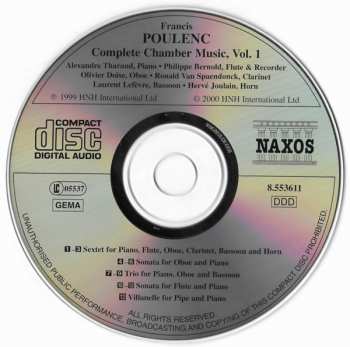 CD Francis Poulenc: Complete Chamber Music, Vol. 1