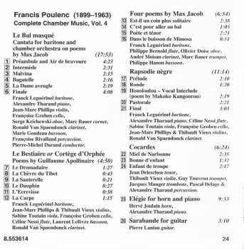 CD Francis Poulenc: Complete Chamber Music Vol. 4