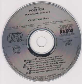 CD Francis Poulenc: Piano Music Volume 2