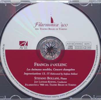 CD Stefano Bollani: Les Animaux Modèles / Concert Champêtre / Improvisations 13, 15