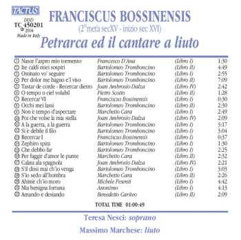 CD Maria Teresa Nesci: Petrarca Ed Il Cantare A Liuto