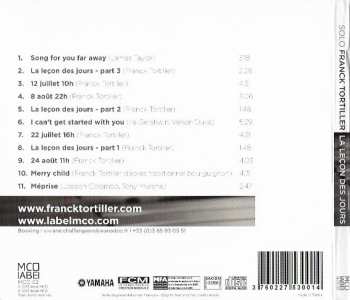 CD Franck Tortiller: Solo - La Leçon Des Jours