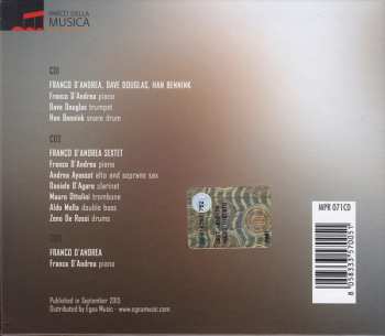 3CD/Doos Franco D'Andrea: Three Concerts. Live At The Auditorium Parco Della Musica