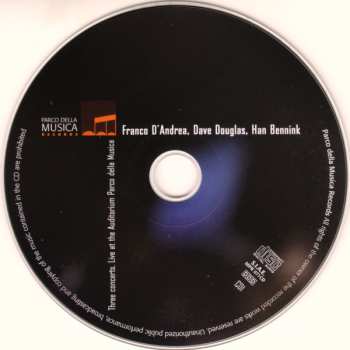 3CD/Doos Franco D'Andrea: Three Concerts. Live At The Auditorium Parco Della Musica
