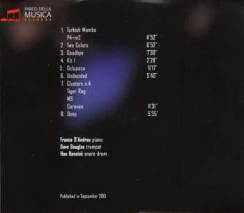 3CD/Doos Franco D'Andrea: Three Concerts. Live At The Auditorium Parco Della Musica