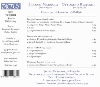 CD Ottorino Respighi: Opere Per Violoncello = Cello Works