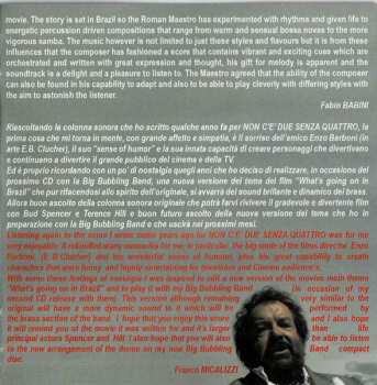 CD Franco Micalizzi: Non C È Due Senza Quattro (Original Motion Picture Soundtrack)