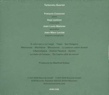 CD François Couturier: Tarkovsky Quartet