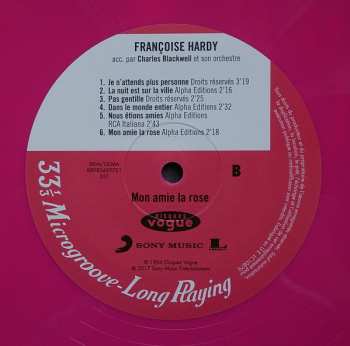 LP Françoise Hardy: Mon Amie La Rose LTD | CLR