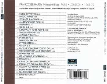 CD Françoise Hardy: Midnight Blues - Paris • London • 1968-72
