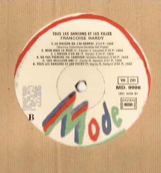 LP Françoise Hardy: "Tous Les Garçons Et Les Filles" CLR | LTD
