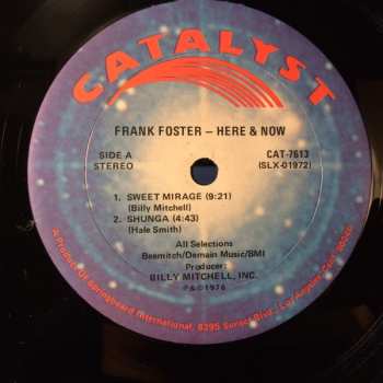 LP Frank Foster: Here And Now