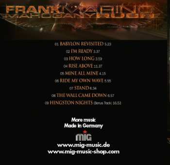 CD Frank Marino: From The Hip