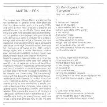 CD Berliner Philharmoniker: 6 Monologues From "Jedermann"- 3 Excerpts From "Der Sturm" - La Tentation De Saint Antoine