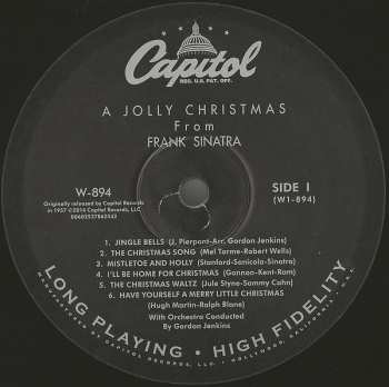 LP Frank Sinatra: A Jolly Christmas From Frank Sinatra