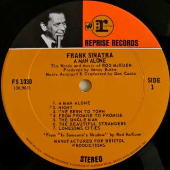LP Frank Sinatra: A Man Alone & Other Songs Of Rod McKuen