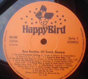 LP Frank Sinatra: Best Rarities Of