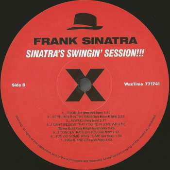 LP Frank Sinatra: Sinatra's Swingin' Session!