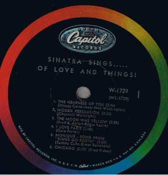 LP Frank Sinatra: Sinatra Sings...Of Love And Things