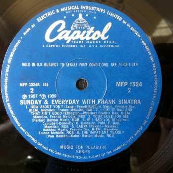 LP Frank Sinatra: Sunday And Every Day With Frank Sinatra
