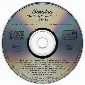 CD Frank Sinatra: The Early Years, Vol. 1