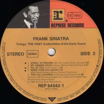 3LP/Doos Frank Sinatra: Trilogy: Past, Present & Future