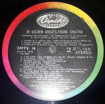 LP Frank Sinatra: Twenty Golden Greats