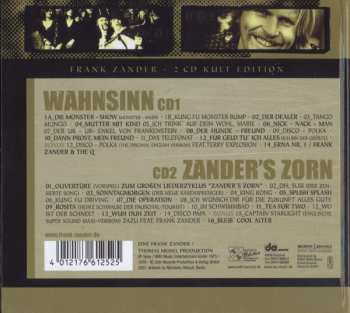 2CD Frank Zander: 100% Kult - Wahnsinn & Zander's Zorn