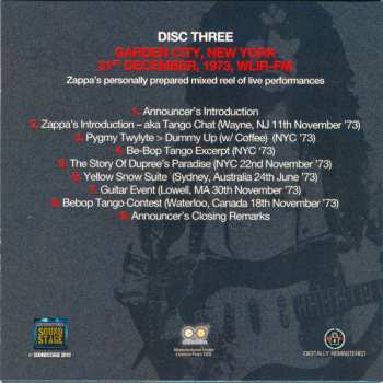 6CD/Doos Frank Zappa: 1970s Broadcast Collection
