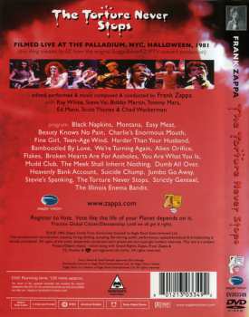 DVD Frank Zappa: An Evening With Frank Zappa During Which...The Torture Never Stops