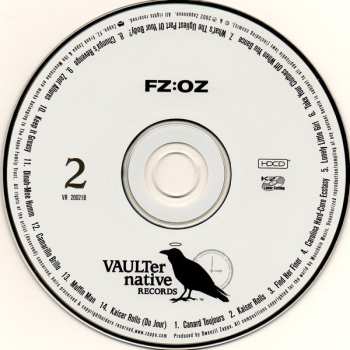 2CD Frank Zappa: FZ:OZ