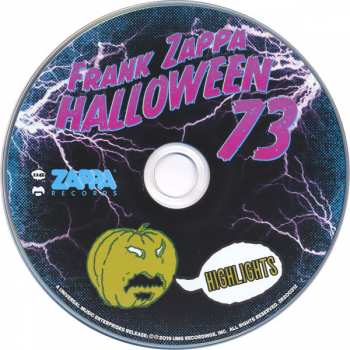 CD Frank Zappa: Halloween 73 Highlights 
