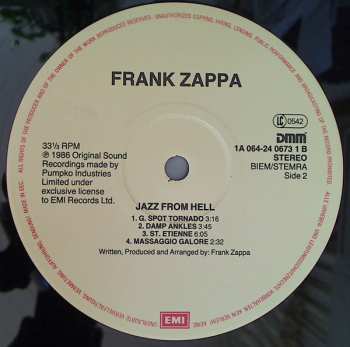 LP Frank Zappa: Jazz From Hell
