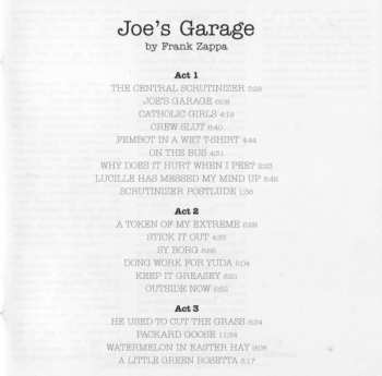 2CD Frank Zappa: Joe's Garage Acts 1, 2 & 3
