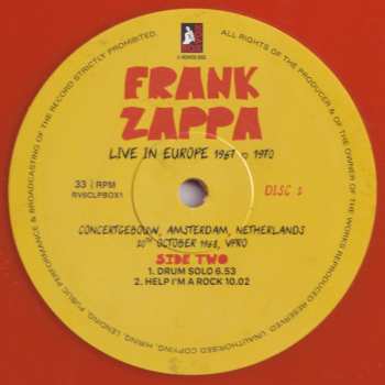 6LP/Doos Frank Zappa: Live In Europe 1967 To 1970 NUM | CLR