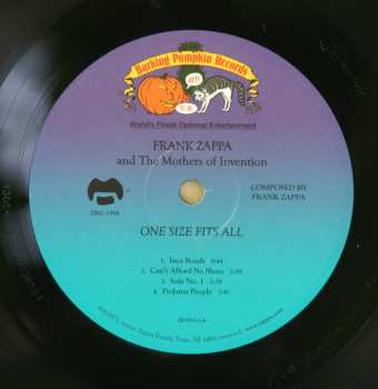 LP Frank Zappa: One Size Fits All