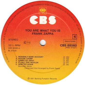 2LP Frank Zappa: You Are What You Is