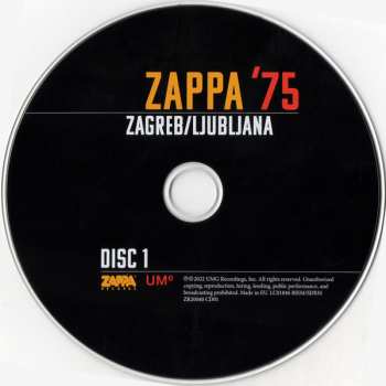 2CD Frank Zappa: Zappa '75 Zagreb/Ljubljana