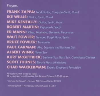 4LP/Doos Frank Zappa: Zappa '88: The Last U.S. Show CLR | LTD