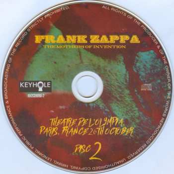 2CD Frank Zappa: Live In London & Paris 1968