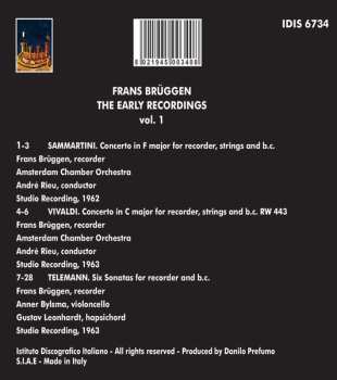 CD Antonio Vivaldi: The Early Recordings Vol. 1