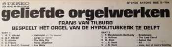 LP Frans van Tilburg: Geliefde Orgelwerken