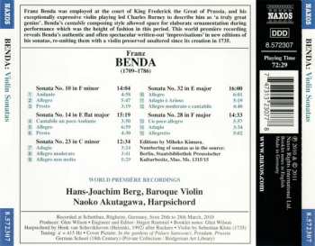 CD František Benda: Violin Sonatas