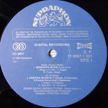 LP František Vincenc Kramář - Krommer: Partita / Parthia / Serenata / Ottetto