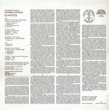 LP František Vincenc Kramář - Krommer: Quartets