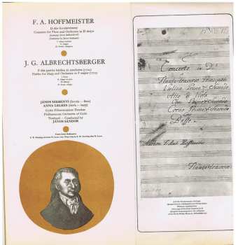 LP Franz Anton Hoffmeister: Flötenkonzert D-Dur • Partita In F