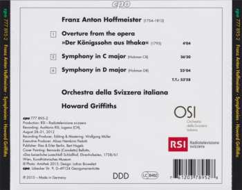 CD Franz Anton Hoffmeister: Symphonies