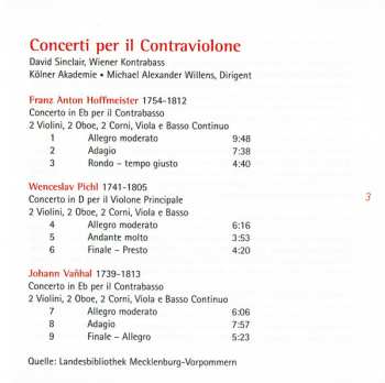 SACD Johann Baptist Vanhal: Wiener Kontrabasskonzerte