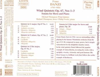 CD Franz Danzi: Wind Quintets, Op. 67, Nos. 1-3