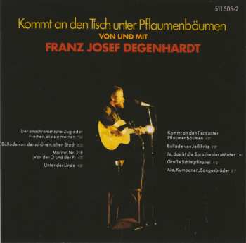 CD Franz Josef Degenhardt: Kommt  An Den Tisch Unter Pflaumenbäumen